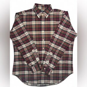Classic Men's Ralph Lauren Red Plaid Button-Down Shirt
